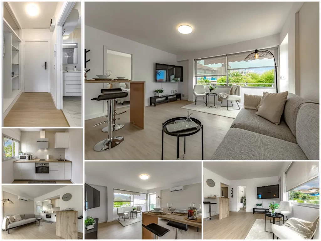 Apartment 2 - Sala de estar y cocina