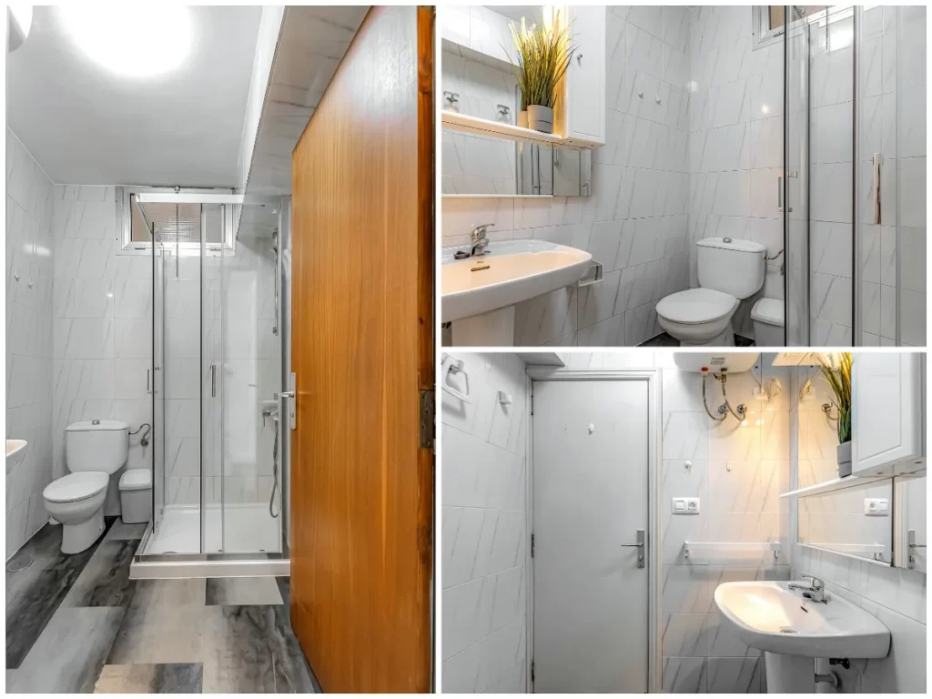 Apartment 4 - Baño con ducha