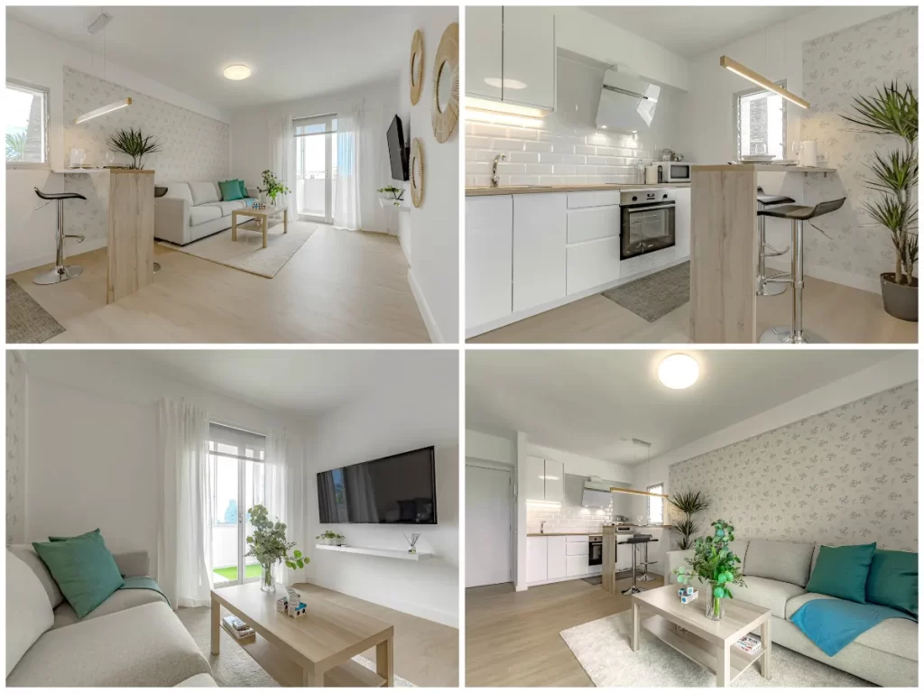 Apartment 5 - Sala de estar y cocina