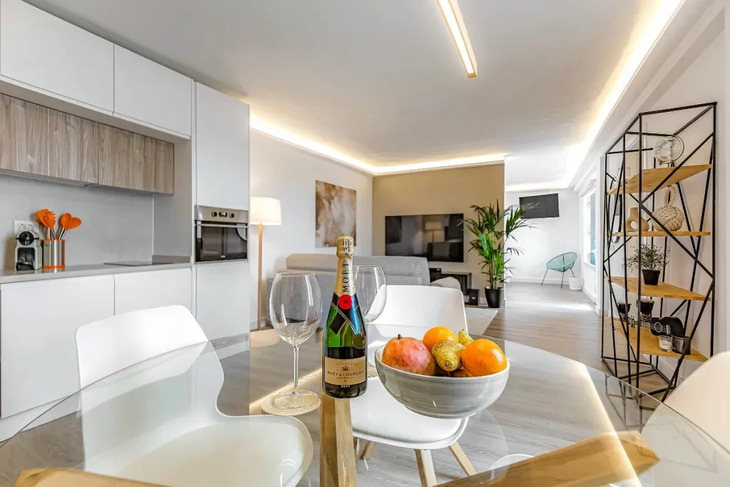 Ocean View - Cocina y sala de estar